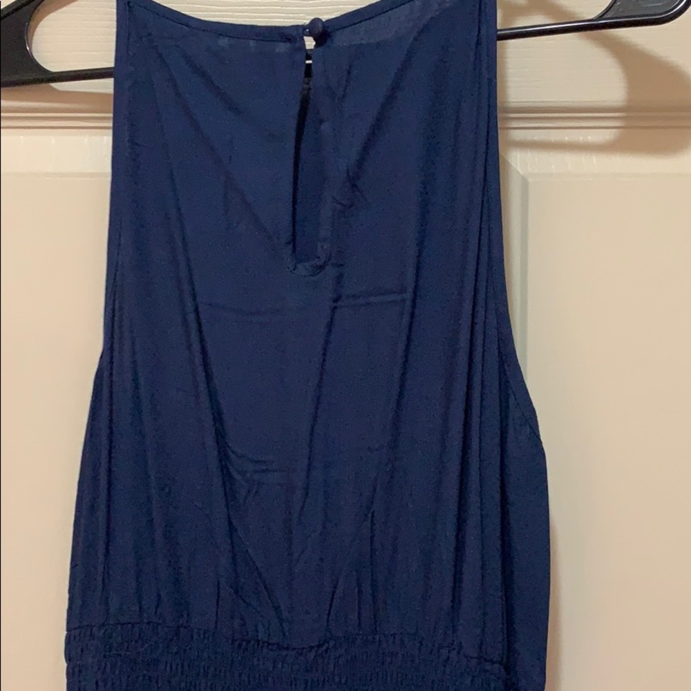 NWT ROXY Navy blue long dress.  Size Medium - Picture 4 of 5